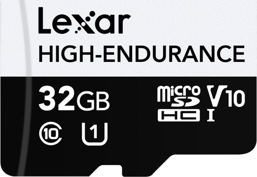 MicroSDHC-minnekort for kameraer - UHS-I, V10/U1, 3D NAND, 100MB/s - 32GB