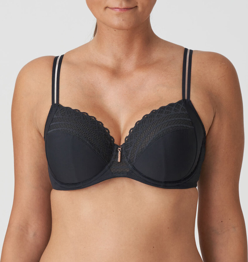 Twist East End BH med spiler, svart, Størrelse: 80D, Kvinner