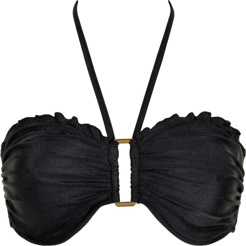 Saint Maxime Bandeau bikini topp, svart, Størrelse: 40, Kvinner
