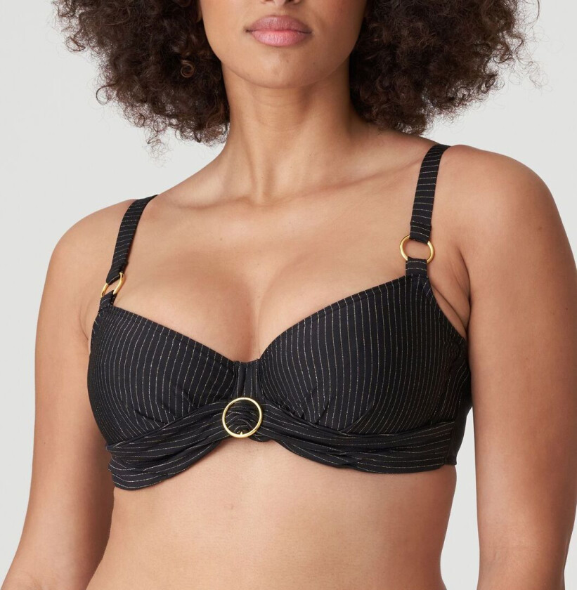 Solta bikinitopp med bøyle, svart, Størrelse: 90G, Kvinner