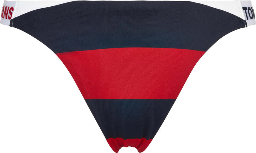 Tommy Hilfiger High Leg Cheeky bikini truse, blå, Størrelse: M, Kvinner