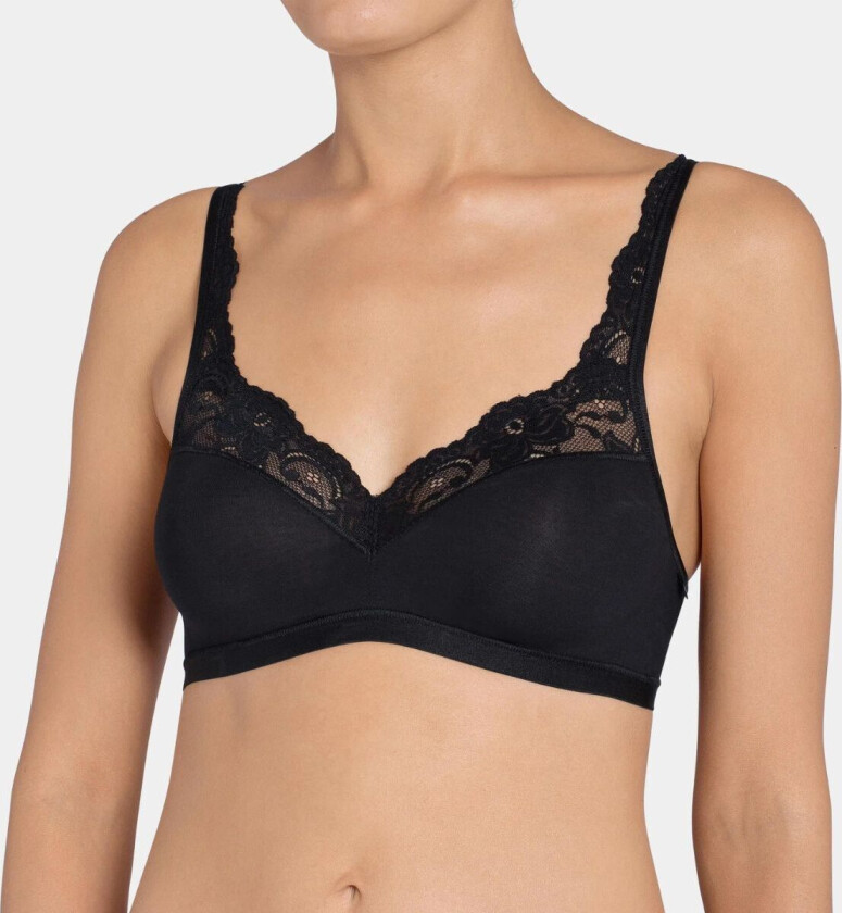 Romance Soft BH Uten Spiler, Farge: Svart, Størrelse: 90C, Kvinner