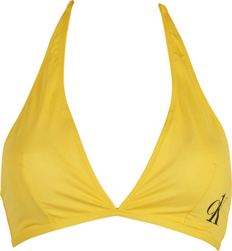 Halter Neck bikini topp, gul, Størrelse: M, Kvinner