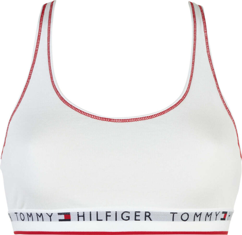 Tommy Hilfiger Lingeri Bralette bikini topp, hvit, Størrelse: M, Kvinner
