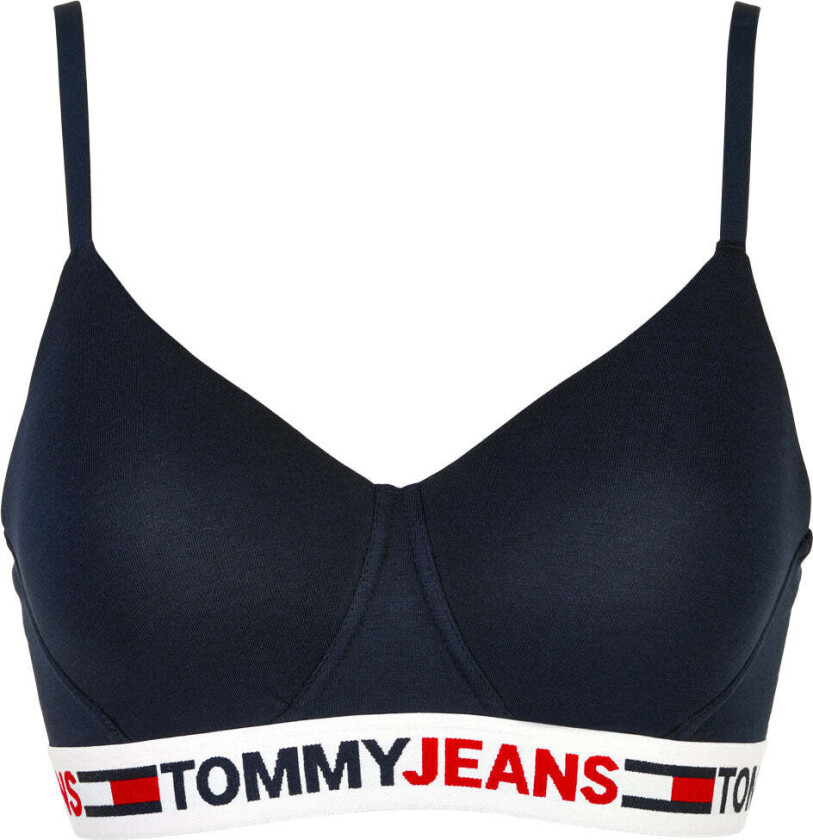 Tommy Hilfiger Lingeri Bralette bikini topp, blå, Størrelse: M, Kvinner