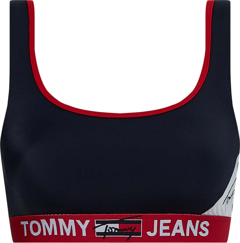 Tommy Hilfiger Bralette bikini topp, blå, Størrelse: L, Kvinner