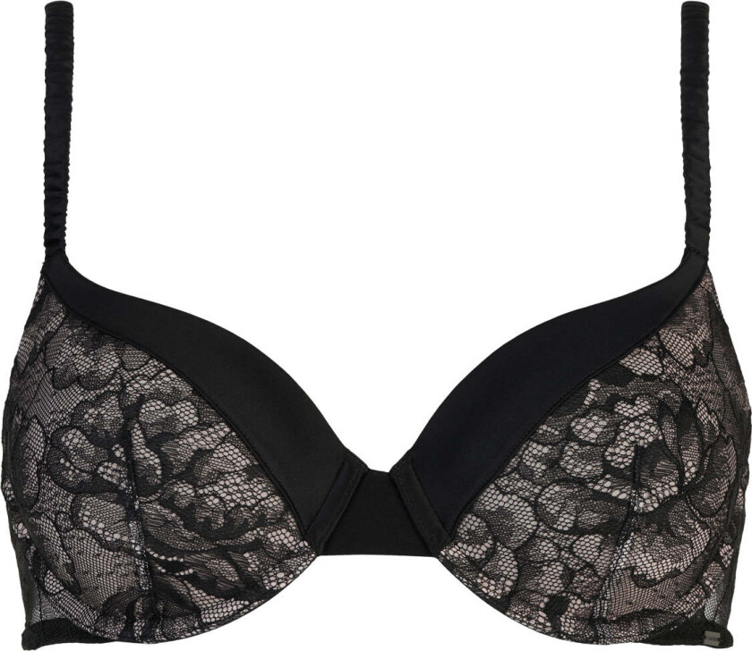 Lingeri Lightly Lined BH med spiler, svart, Størrelse: 70E, Kvinner