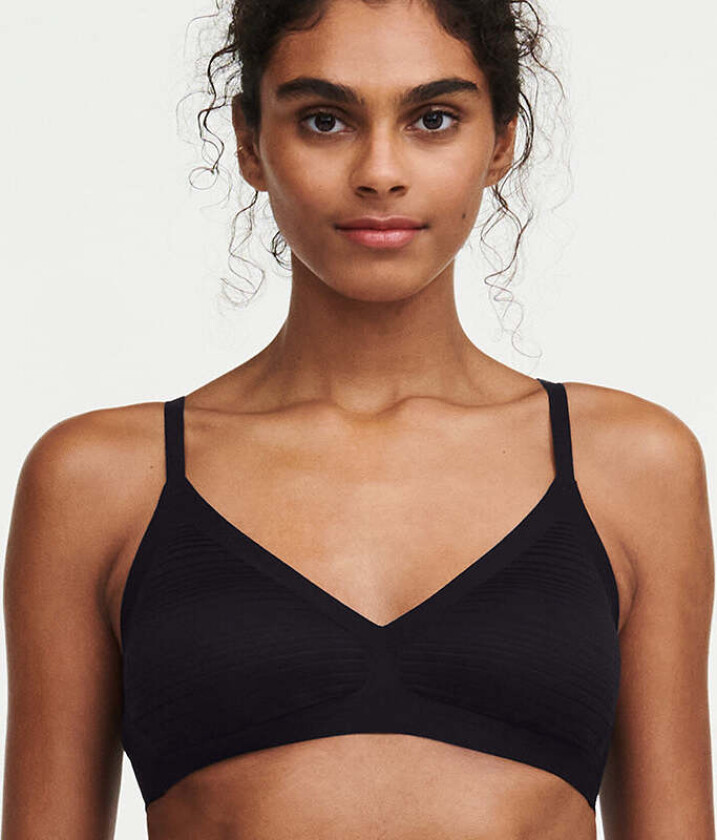 SoftStretch Stripes bralette BH, svart, Størrelse: XS/S, Kvinner