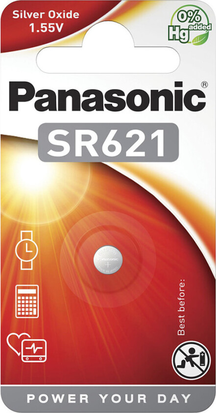 PANASONIC Silberoxide SR621 knappcellebatteri - 1,55V