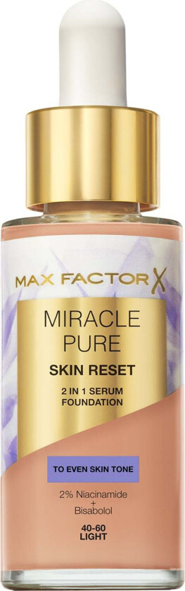 Miracle Pure 2In1 Skin Reset Serum Foundation 03 Light - 30 ml
