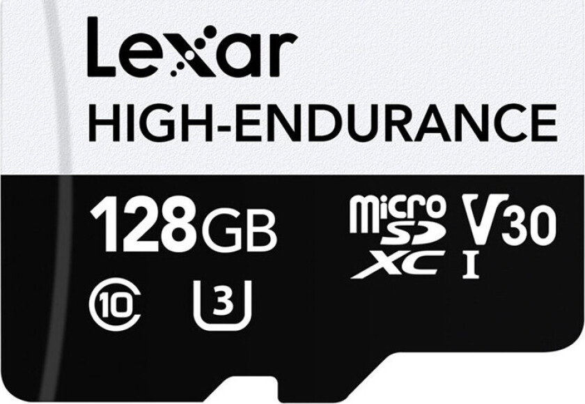 MicroSDXC minnekort for kameraer - UHS-I, V30/U3, 3D NAND, 100MB/s - 128GB