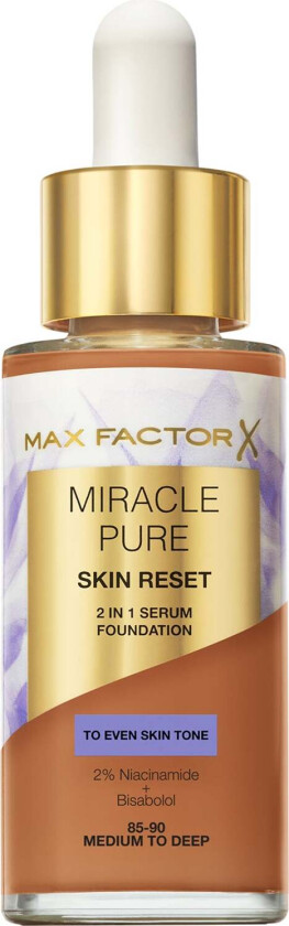 Miracle Pure 2In1 Skin Reset Serum Foundation 06 Medium to Deep - 30 ml