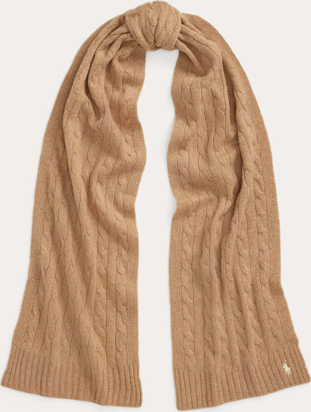 Bilde av CABEL-KNIT WOOL-CASHMERE SCARF Camel