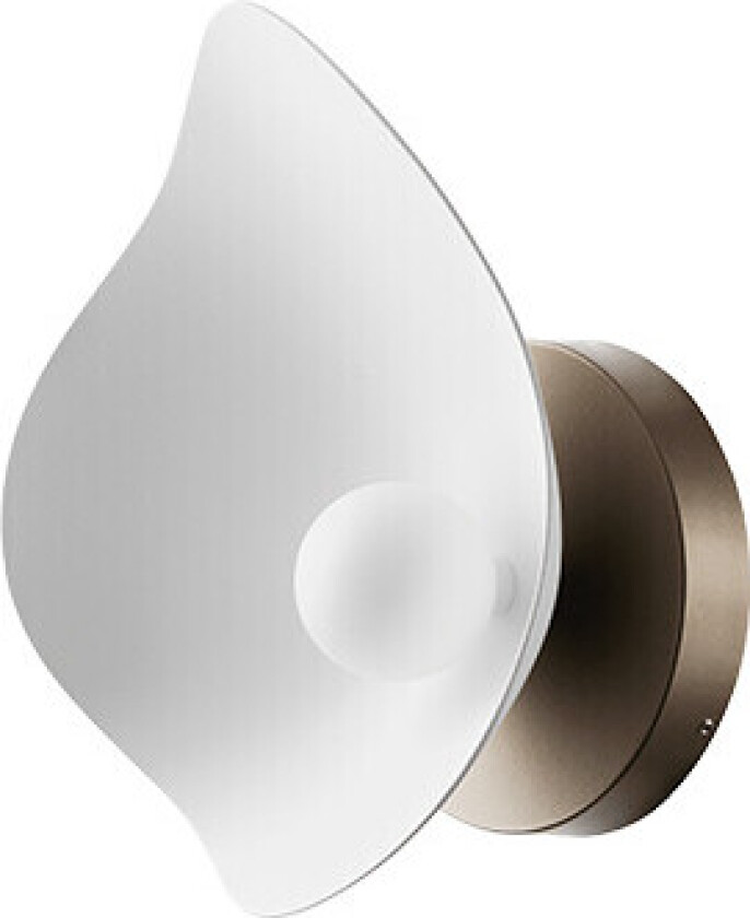 - Florii 1 Vegglampe Dark Bronze/White