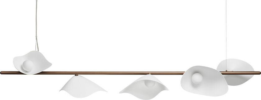 - Florii 5 Linear Pendel Dark Bronze/White