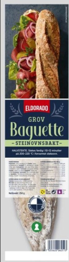 Baguette Grov Steinovnsbakt 250g