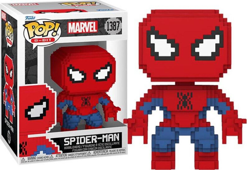 Marvel actionfigur (8-bit Spiderman)