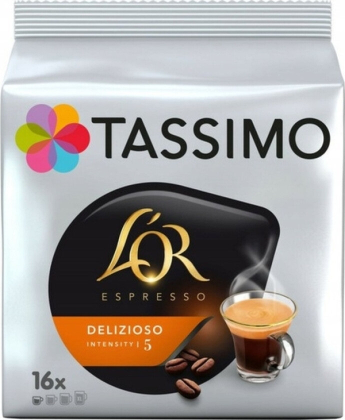 L'or Espresso Delizioso, Kaffekapsel, Espresso, T Disc, 16 Kopper