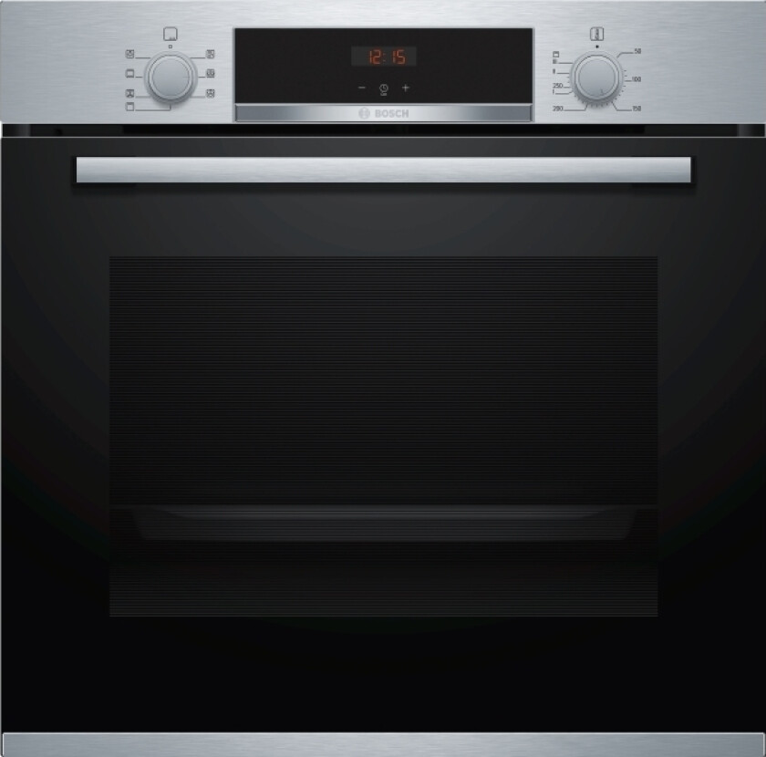 Serie 2 Hba172bb0, Medium, Elektrisk Ovn, 71 L, 3600 W, 71 L, Vifteassistert