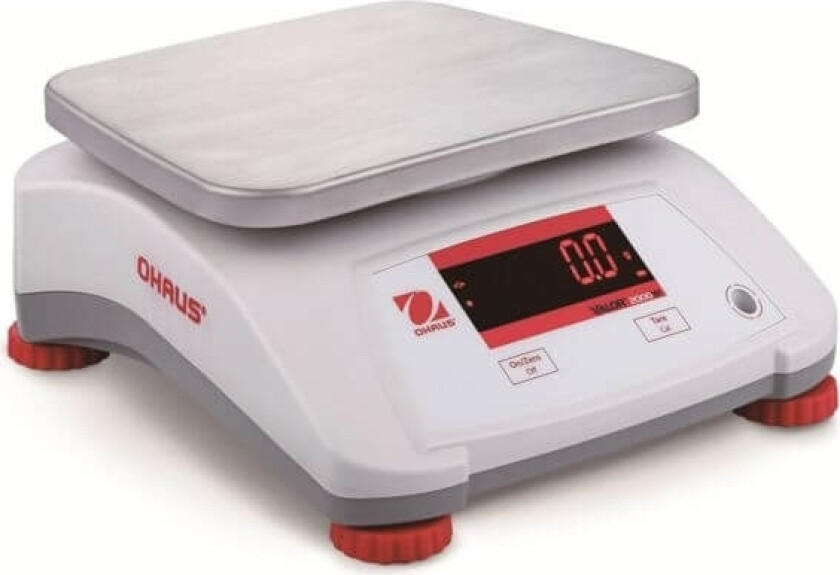 Kjøkkenvekt Valor 2000 Kontrollvekt Kjøkken Vanntett Strømforsyning Ip68 Led 6Kg / 1G - Ohaus V22pwe6t