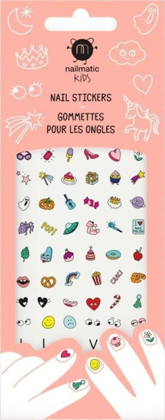 _Kids Nail Stickers Negleklistremerker For Barn Magic Nails