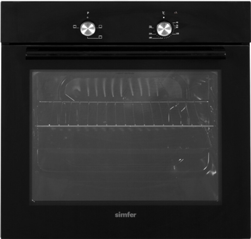 Oven 8004Aersp 62 L, Electric, Manual, Mechanical Control, Height 60 Cm, Width 60 Cm, Black