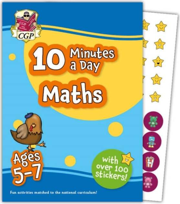 10 Minutes a Day Maths for Ages 5-7 (with reward stickers) av CGP Books