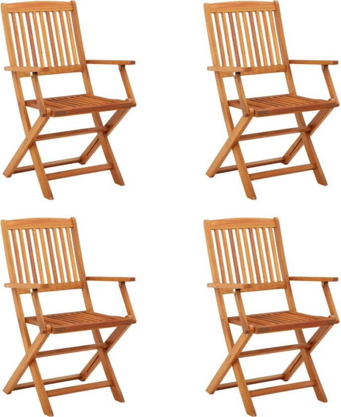 Klappstoler 4 stk heltre eukalyptus