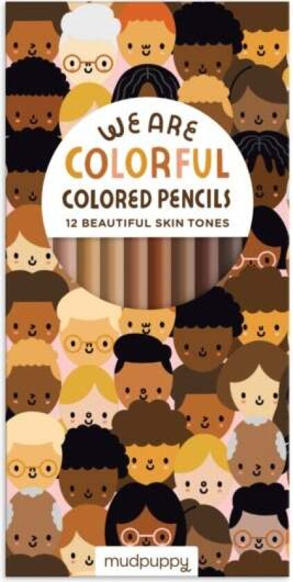 We Are Colorful Skin Tone Colored Pencils av Mudpuppy