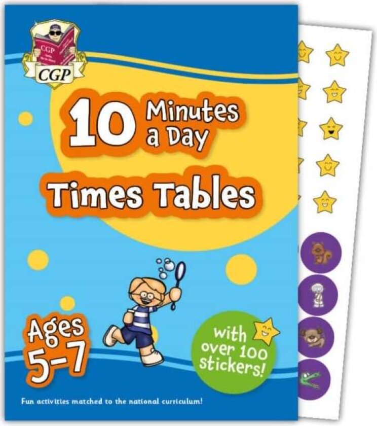 10 Minutes a Day Times Tables for Ages 5-7 (with reward stickers) av CGP Books