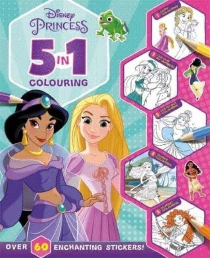 Disney Princess: 5 in 1 Colouring av Walt Disney