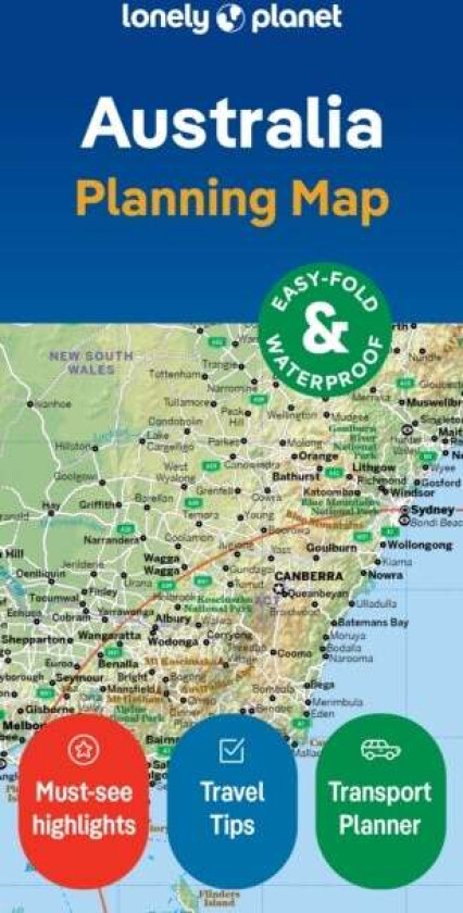 Lonely Planet Australia Planning Map av Lonely Planet