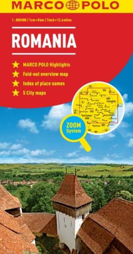 Romania Marco Polo Map av Marco Polo