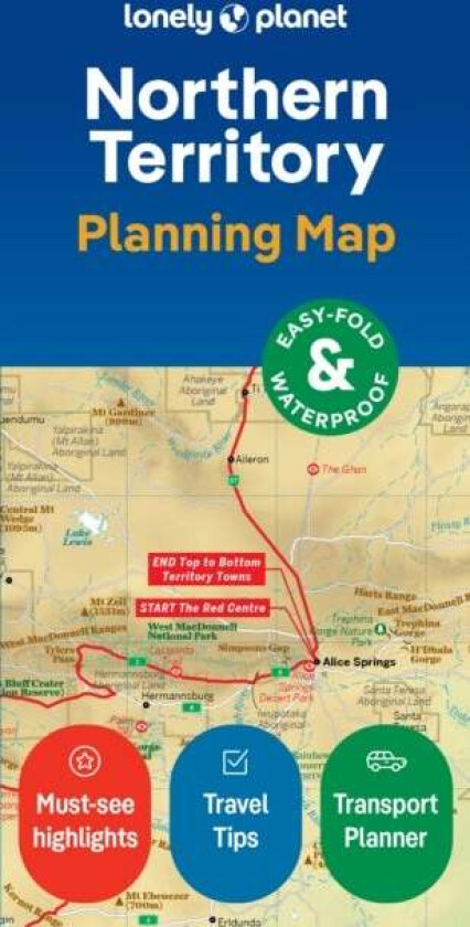 Lonely Planet Northern Territory Planning Map av Lonely Planet