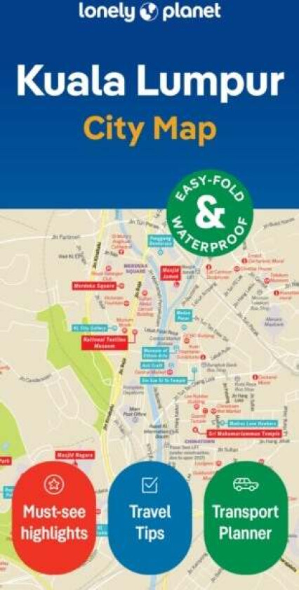 Lonely Planet Kuala Lumpur City Map av Lonely Planet
