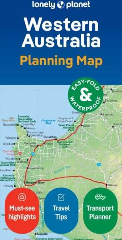 Lonely Planet Western Australia Planning Map av Lonely Planet