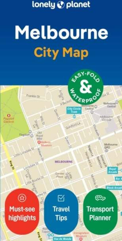 Lonely Planet Melbourne City Map av Lonely Planet