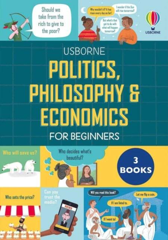 Politics, Philosophy & Economics For Beginners Slipcase av Usborne