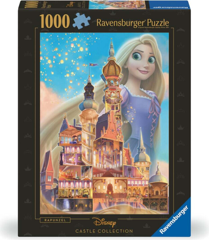 Puslespill 1000 WD Rapunzel Slott Ravensburger
