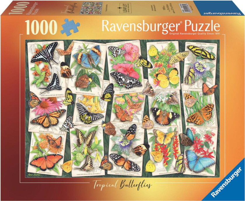 Puslespill 1000 Sommerfugl Ravensburger