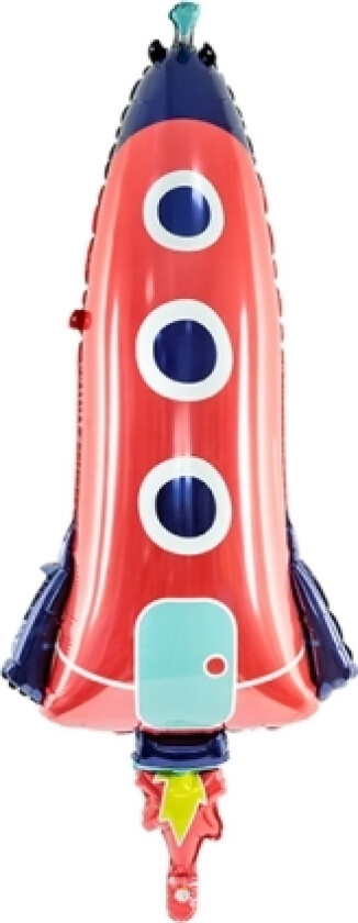 Partydeco Rocket, Toy Balloon, Assorterte Farger, Rocket, 1150 Mm, 440 Mm, 50 Stykker
