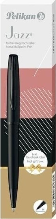 Jazz Noble Elegance K36, Klips, Kulepenn Som Åpnes Og Lukkes Ved Vridning, Gjenfyllbar, Blå, 1 Stykker, Medium