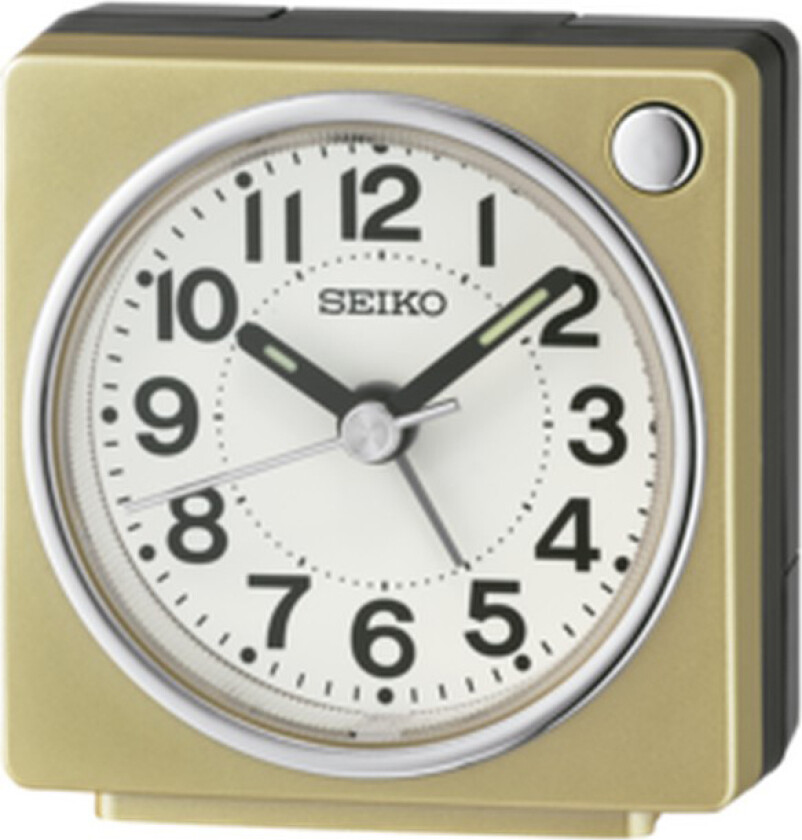 Alarm Clock QHE196G - Kvarts - Gull - - - Akryl