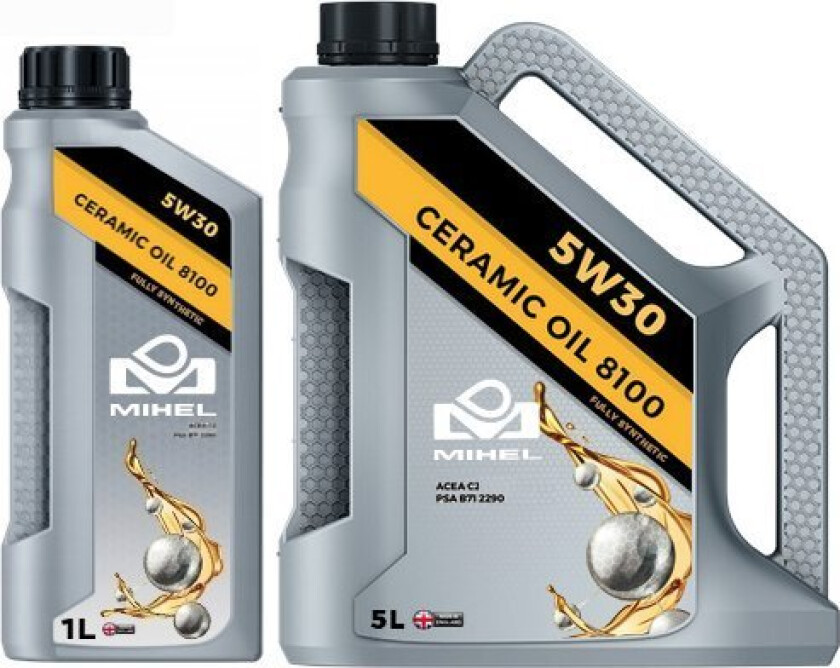 Mihel Keramisk Olje 8100 5W30 5L.