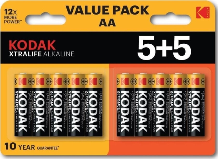 Alkaline Battery Xtralife Lr06x5 + 5 Aa