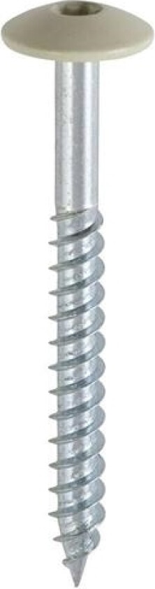 Træbetonskrue, Elforzinket, Tx20, 4,5x45 Mm, 200 Stk., Lys Natur
