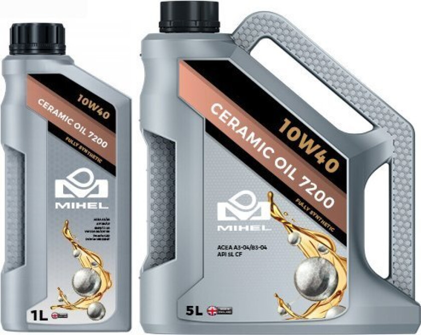 Mihel Keramisk Olje 7200 10W40 1L.