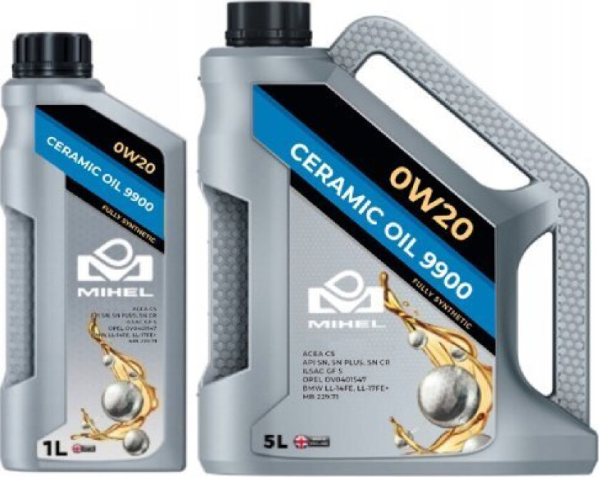 t Mihel Keramisk Olje 9900 0W20 5L.