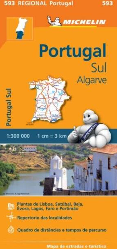 Portugal Sud - Algrave - Michelin Regional Map 593 av Michelin