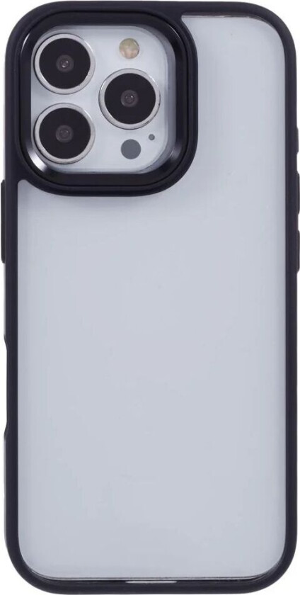 Eiderwood iPhone 16 Pro Hybrid Plast Deksel - Gjennomsiktig / Svart